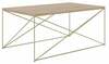 Kohvilaud ADRK Furniture Dante, 100 x 60 x 43cm, kuldne/pruun