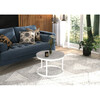 Diivanilaud ADRK Furniture Rinen, 55 x 55 x 36 cm, helehall/valge