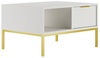 Kohvilaud Kocot Kids Austin, 80 x 60 x 45,5 cm, kuldne/valge