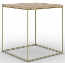 Kohvilaud ADRK Furniture Adina, 40 x 40 x 43 cm, kuldne/pruun