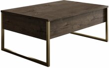 Kohvilaud Kalune Design Luxe, 60 x 90 x 40 cm, kuldne/pähkel