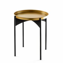 Kohvilaud Kalune Design SHB-002, 44 x 44 x 57 cm, kuldne/must