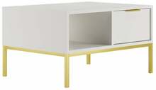 Kohvilaud Kocot Kids Austin, 80 x 60 x 45,5 cm, kuldne/valge