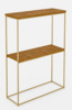 Konsoollaud ADRK Furniture Velo, 20 x 60 x 80 cm, pruun