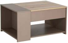 Kohvilaud Signal Meble Drop, 68-80 x 60 x 42 cm, hall/beež