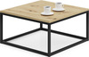 Kohvilaud ADRK Furniture Belten, 65 x 65 x 33 cm, pruun/must