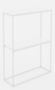Konsoollaud ADRK Furniture Velo, 60 x 80 x 80 cm, valge
