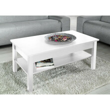 Kohvilaud Cama Meble Uni, 110 x 60 x 47 cm, valge