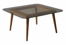 Diivanilaud Kalune Design Smart, 80 x 80 x 40 cm, pronks/pruun