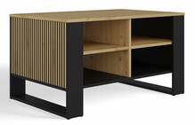 Kohvilaud Top E Shop Modern 4P Slim, 90 x 58 x 50 cm, tamm, pruun/must