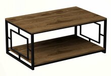 Kohvilaud Kalune Design Kelvin, 120 x 60 x 50 cm, pruun/must