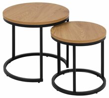 Diivanilaua komplekt Actona Spiro, 2 tk, naturaalne, D45 x H40 cm, D35 x H35 cm