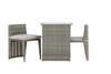 Aiamööbli komplekt Venture Design Savanna, laud 75 x 66 x 50 cm, toolid 71 x 55 x 45 cm, hall