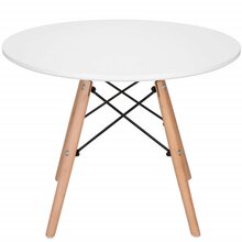 Kohvilaud Springos HF0011, ümar, 60 x 45 cm, valge