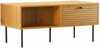 Diivanilaud Home4you Line, 100 x 50 x 45 cm, tamm/must