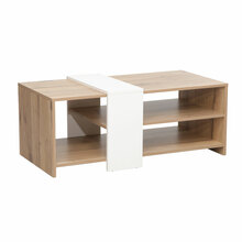 Diivanilaud Hannes, 100 x 53 x 41,5 cm, liivakarva, rustikaalne, valge melamiin