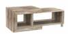 Kohvilaud Forte Genetic, 130.2 x 60.2 x 49.5 cm, tamm/pruun