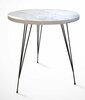 Kohvilaud Kalune Design Sandalf, 40 x 40 x 44 cm, valge/must/hall