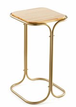 Kohvilaud Kalune Design SHB-001-C, 30 x 30 x 52 cm, pruun/kuldne