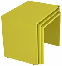 Kohvilaudade komplekt Kalune Design, 55 x 40 x 47 cm, roheline, 3 tk