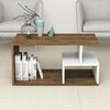 Diivanilaud Kalune Design Arte 2042, pruun/valge, 90 x 42 x 54 cm