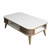 Kohvilaud Kalune Design Eylul, 60 x 105 x 34.6 cm, pruun/valge