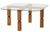 Kohvilaud Kalune Design Kei, 80 x 80 x 40 cm, pähkel