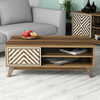 Diivanilaud Kalune Design Ynci, 105 x 60 x 38.2 cm, valge/pähkel