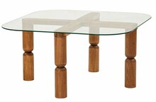 Kohvilaud Kalune Design Kei, 80 x 80 x 40 cm, pähkel