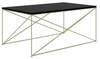 Kohvilaud ADRK Furniture Dante, 100 x 60 x 43cm, kuldne/must