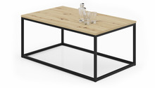 Diivanilaud ADRK Furniture Narisa, 100 x 60 x 43 cm, pruun/must