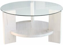Kohvilaud Kalune Design Mondo, 75 x 75 x 40 cm, valge