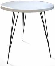 Kohvilaud Kalune Design Sandalf, 40 x 40 x 44 cm, valge/must