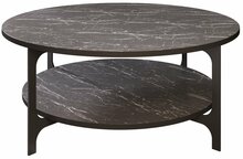 Kohvilaud Kalune Design Versy, 90 x 90 x 36.8 cm, must