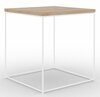 Kohvilaud ADRK Furniture Adina, valge/pruun, 40 x 40 x 43 cm