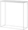 Konsoollaud ADRK Furniture Milan, valge, 30 x 80 x 80 cm