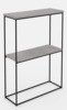 Konsoollaud ADRK Velo, 60 x 80 x 80 cm, hall/must