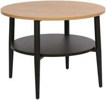 Diivanilaud Home4You Hector, 60 x 60 x 45 cm, puit/must