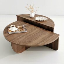 Kohvilaud Kalune Design Podium, 30 x 90 x 35 - 60 cm, pähkel