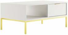 Kohvilaud Kocot Kids Austin, 100 x 60 x 45.5 cm, kuldne/valge