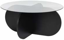 Kohvilaud Nordure Aeris, 75 x 75 x 35 cm, must