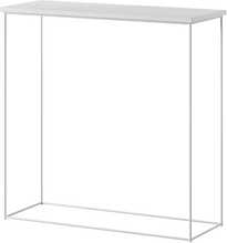 Konsoollaud ADRK Furniture Milan, valge, 30 x 80 x 80 cm
