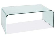 Diivanilaud Signal Meble Priam A, 120 x 42 x 60 cm, läbipaistev