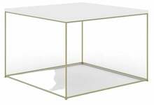 Kohvilaud ADRK Furniture Roni, 65 x 65 x 37cm, valge/kuldne