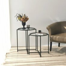 Kohvilaud Kalune Design S412, 50 x 50 x 60 cm, must