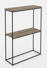 Konsoollaud ADRK Velo, 20 x 60 x 80cm, pruun/must