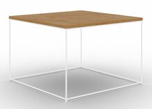 Kohvilaud ADRK Furniture Roni, 65 x 65 x 37 cm, pruun/valge/pruunikas