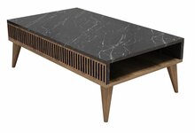 Diivanilaud Kalune Design Milan, 105 x 60 x 34.6 cm, must/pähkel