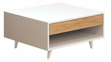 Kohvilaud Kalune Design Silla, 80 x 80 x 40 cm, tamm/valge