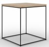 Kohvilaud ADRK Furniture Adina, must/pruun, 40 x 40 x 43 cm